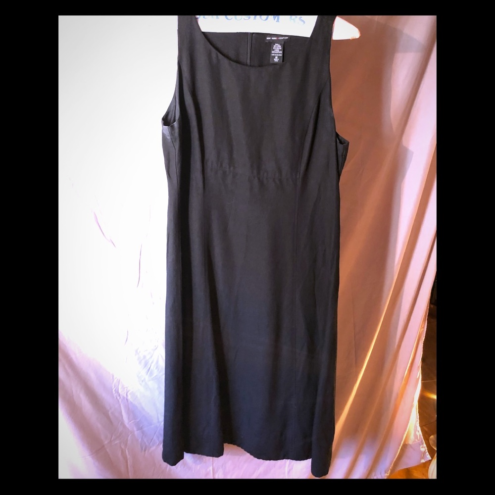 Linen little black dress